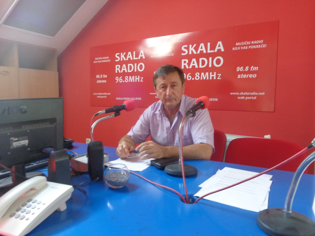 GOSTOVANJE PREDSEDNIKA SO UGLJEVIK ĐOKE SIMIĆA U STUDIJU SKALA RADIJA